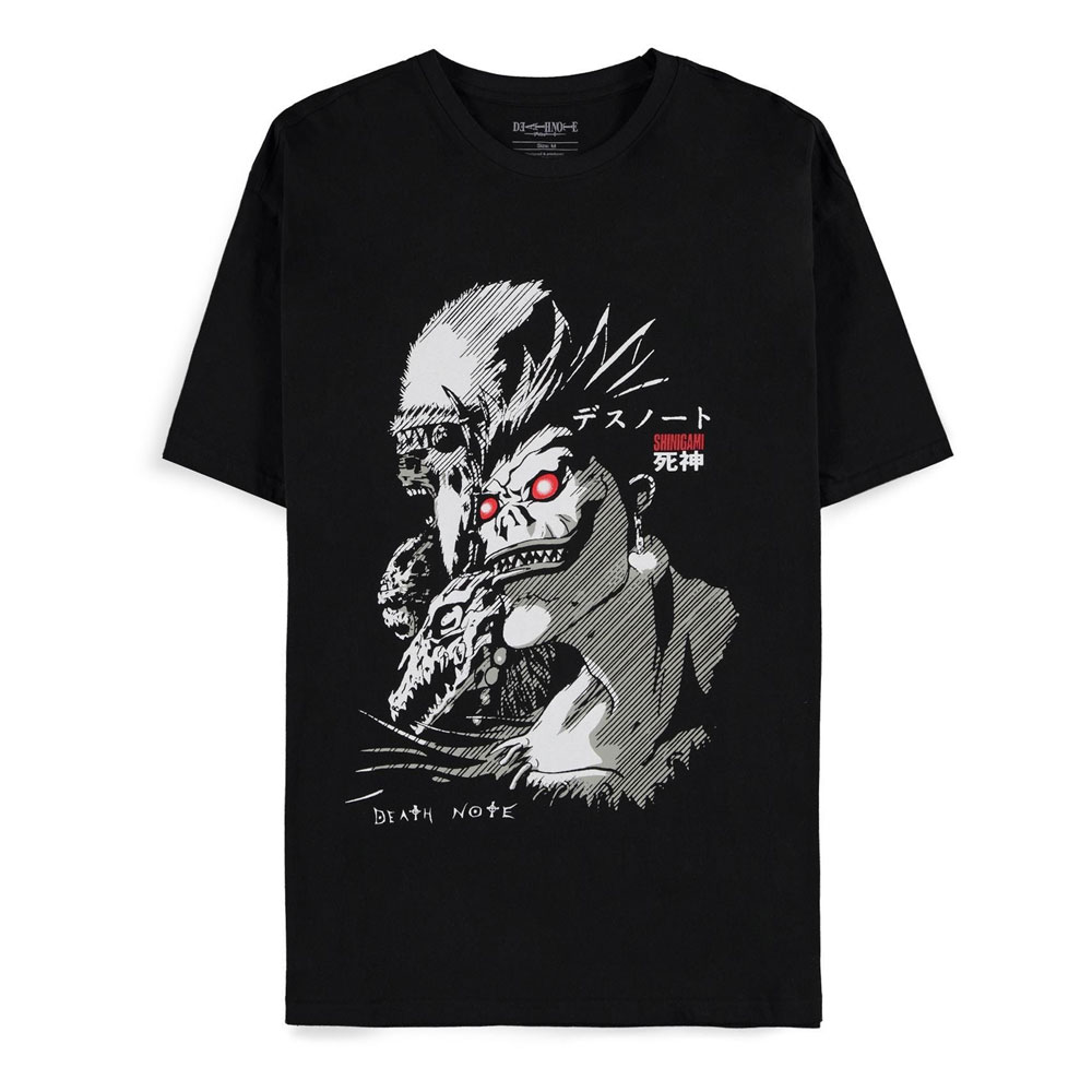 Death Note Heren Tshirt -S- Shinigami Demon Zwart