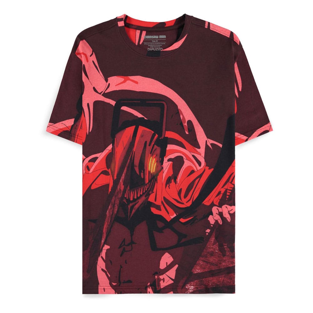 Chainsaw Man T-Shirt Rage all Over Size M