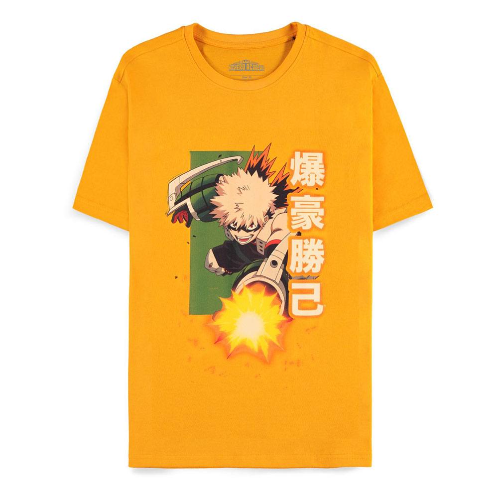 My Hero Academia Heren Tshirt -M- Bakugo Katsuki Oranje