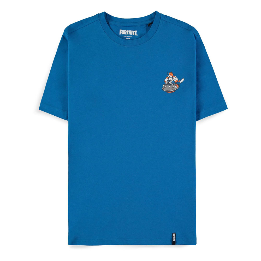 Fortnite Heren Tshirt -S- Meowscles Blauw