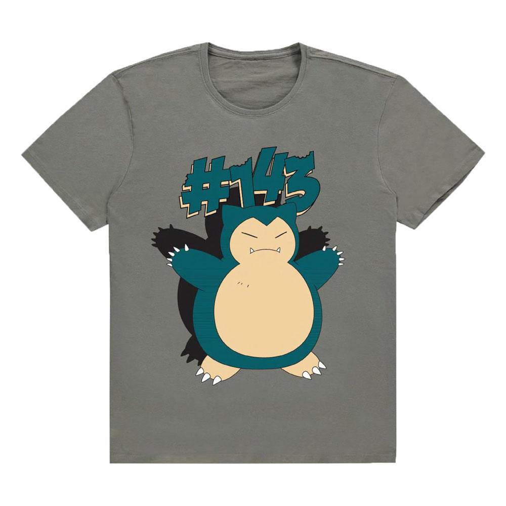 Pokémon Heren Tshirt -XL- Snorlax Grijs