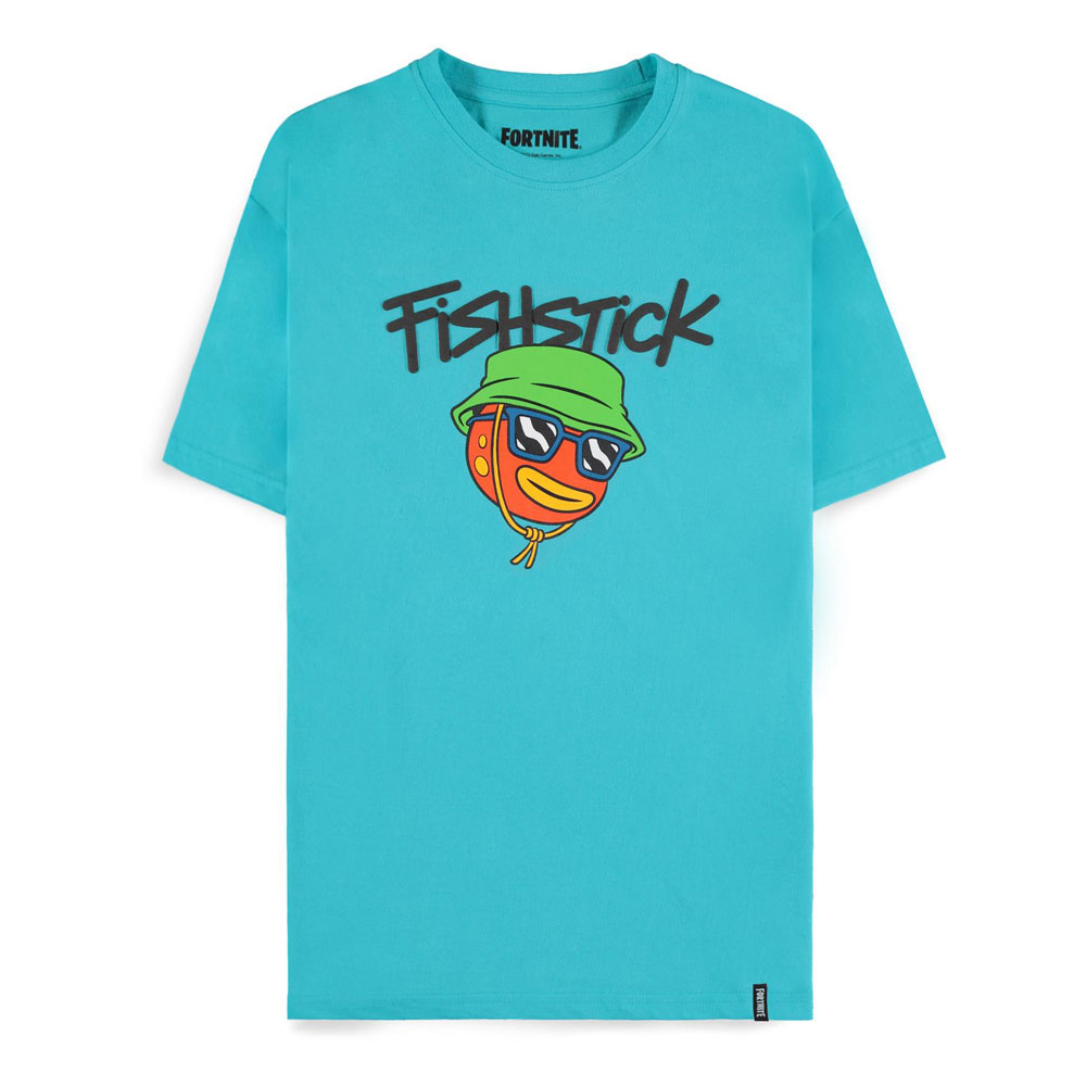Fortnite Heren Tshirt -M- Fishstick Blauw