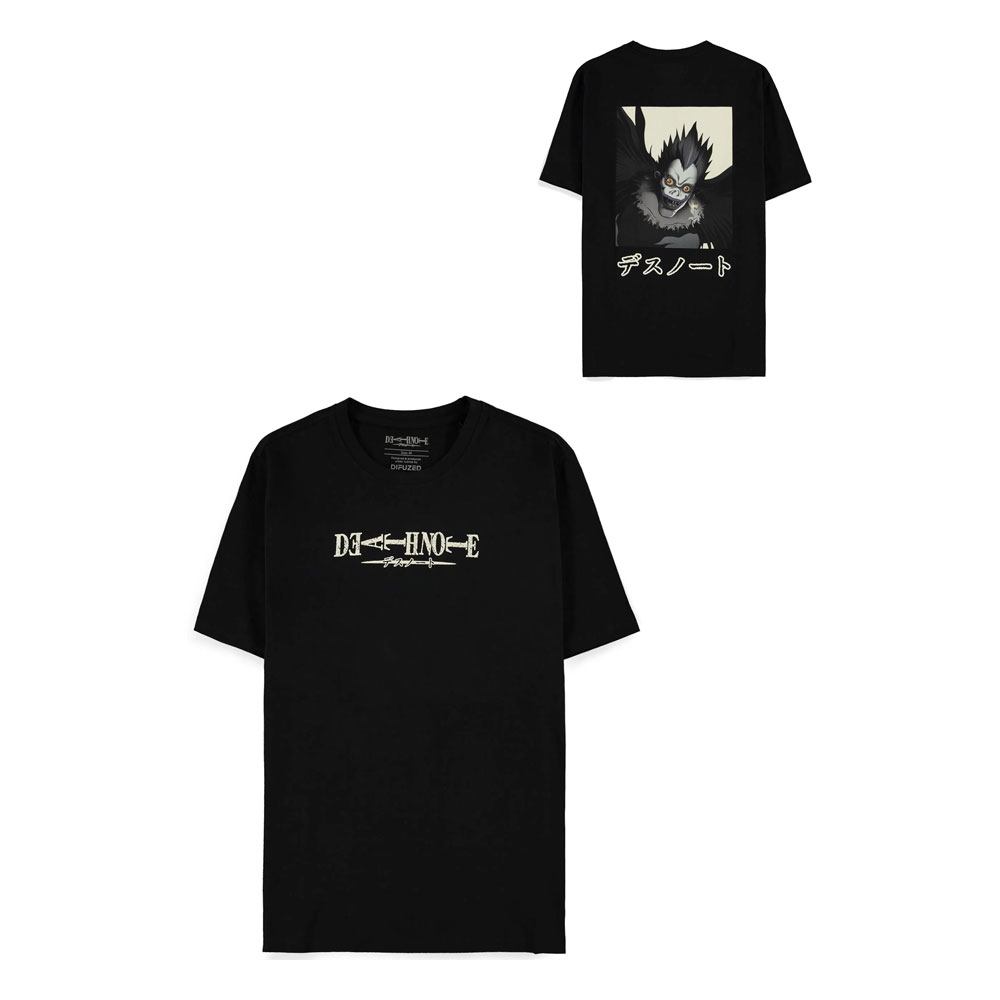 Death Note Heren Tshirt -M- Ryuk Print At The Back Zwart