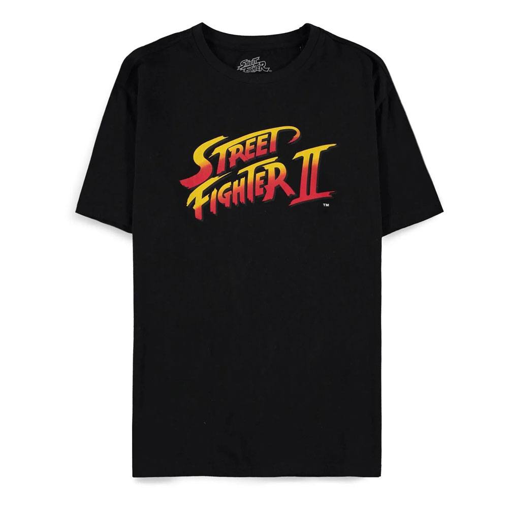 Street Fighter Heren Tshirt -S- Logo Zwart