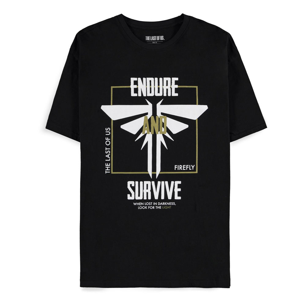 The Last Of Us Heren Tshirt -M- Endure And Survive Zwart