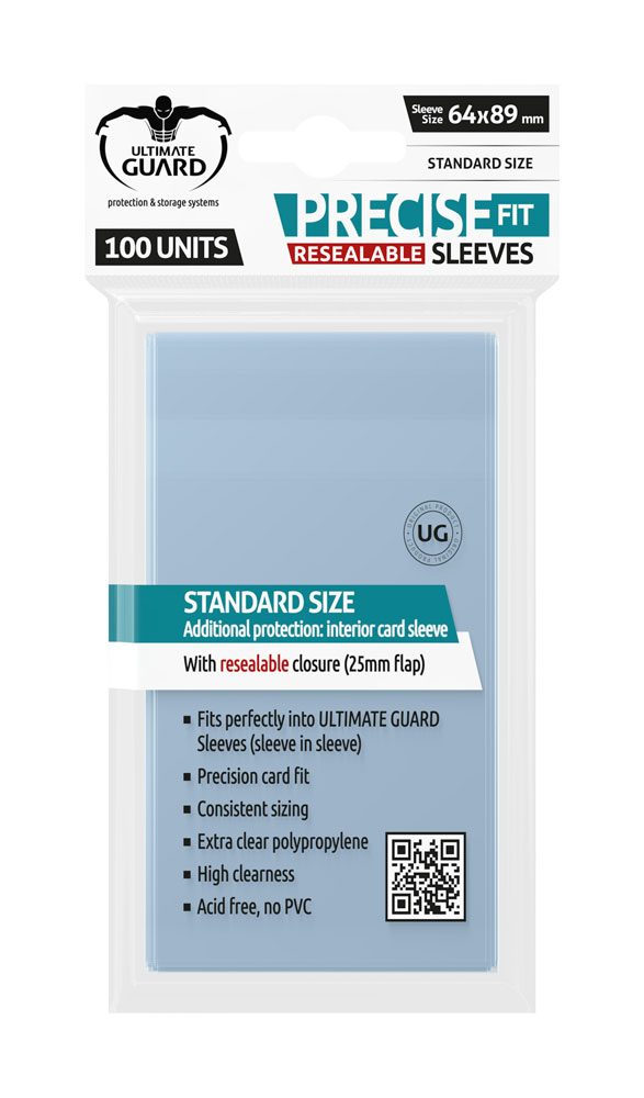 Ultimate Guard Ultimate Guard Precise-Fit Sleeves Resealable Standard Size Trans - 第 1/1 張圖片