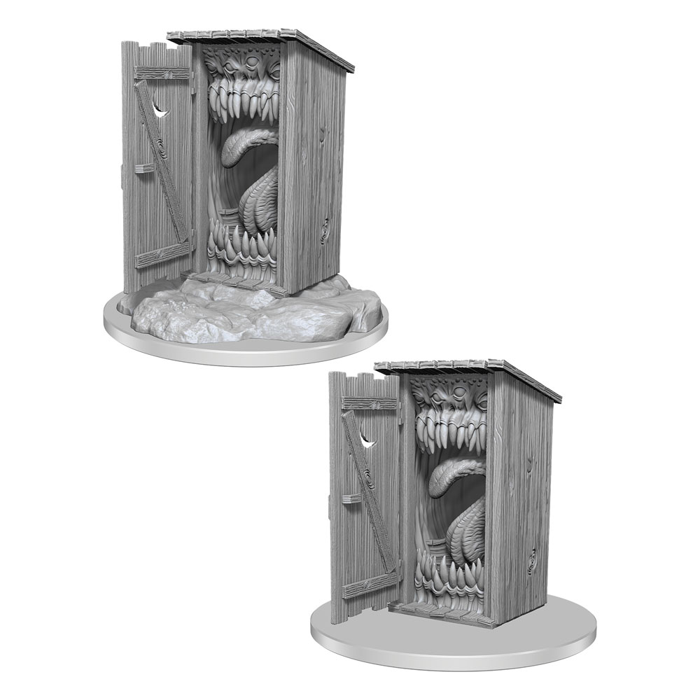 D&D Nolzur's Marvelous Miniatures Unpainted Miniatures 2-Packs Giant Mimic Case (4)