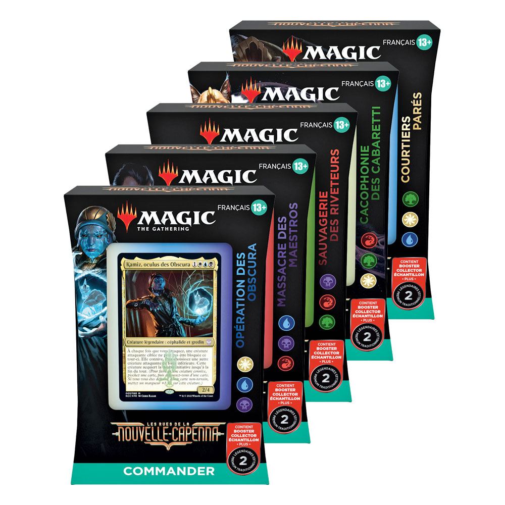 Magic the Gathering Les rues de la Nouvelle-Capenna Commander Decks Display (5) french