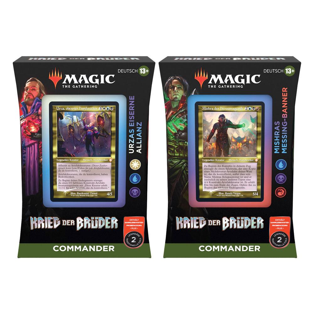 Magic the Gathering Krieg der Brüder Commander Decks Display (4) german